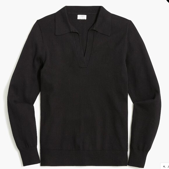 J Crew Factory Cotton-Blend Polo Sweater with Cashmere Size Small - Picture 6 of 9